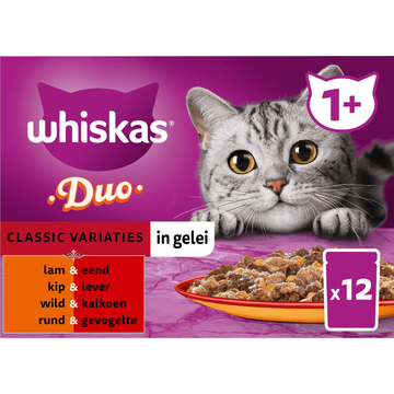 Whiskas 7 Gevogelte Selectie In Saus Maaltijdzakjes Multipack - Kattenvoer - Gevogelte 24x85 g